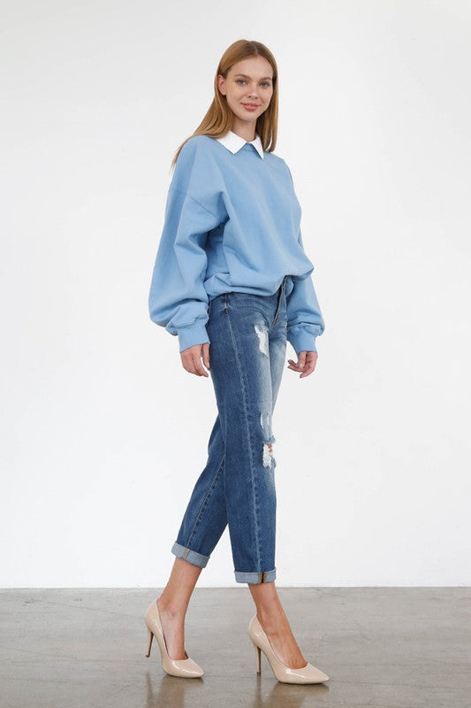 Always24 HIGH RISE GIRLFRIEND JEANS - Always24