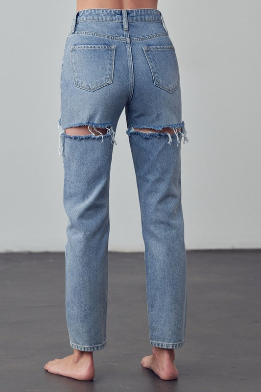 Always24 HIGH RISE STRAIGHT ANKLE JEAN