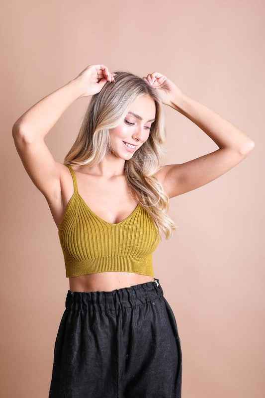 Always24 Contour Rib Knit Brami Lounge Top