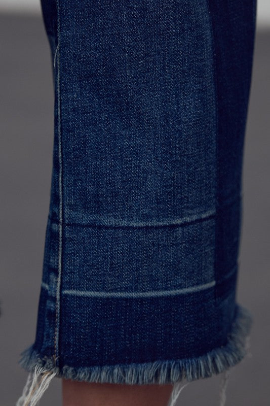 MID-RISE CROP FLARE JEANS - Always24