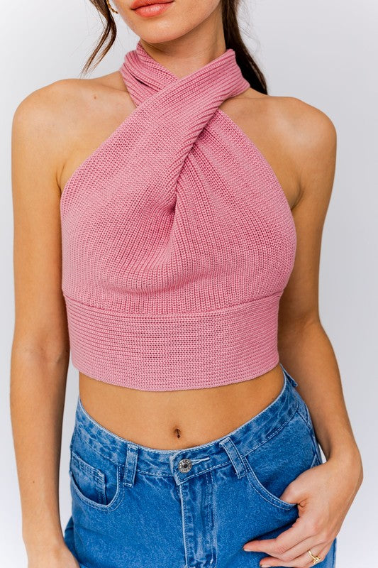 Always24 Multi-Tie/Convertible Sweater Tank - Always24