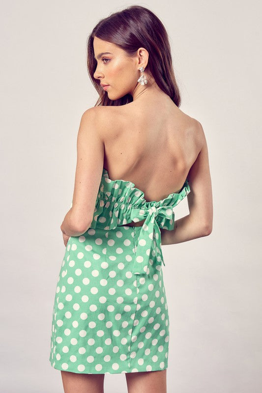 Alway24 Ruffle Polka Dot Dress - Always24