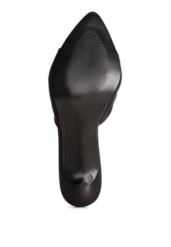 Always24 FIRST CRUSH SATIN KNOT HIGH HEELED SANDALS