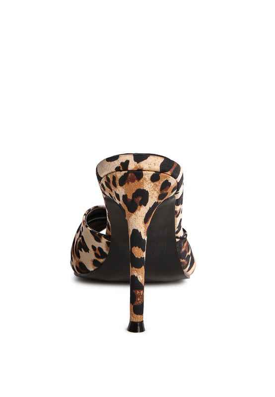 Always24 FIRST CRUSH SATIN KNOT HIGH HEELED SANDALS