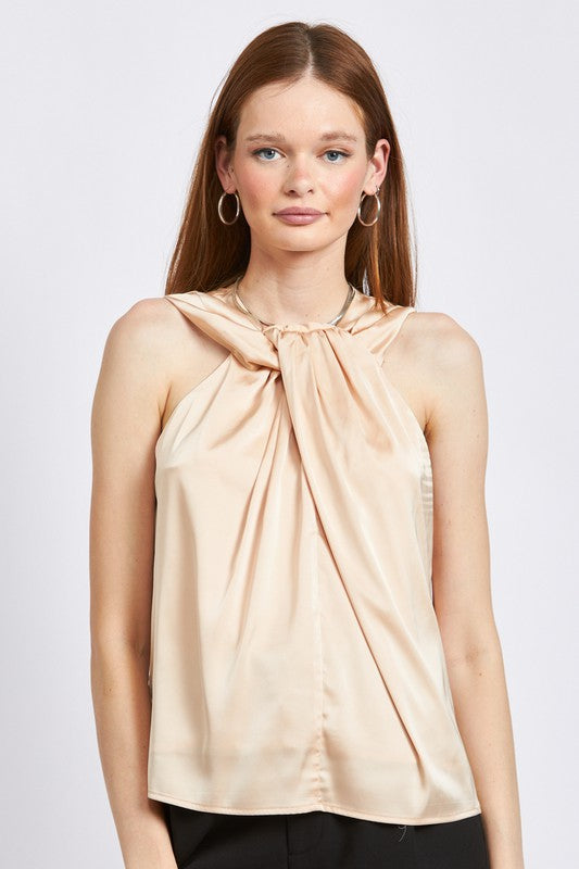 Always24 SLEEVELESS BLOUSE WITH TWIST FRONT - Always24