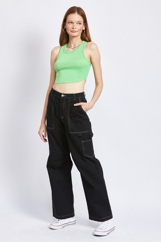 RACER BACK CROPPPED TANK TOP - Always24