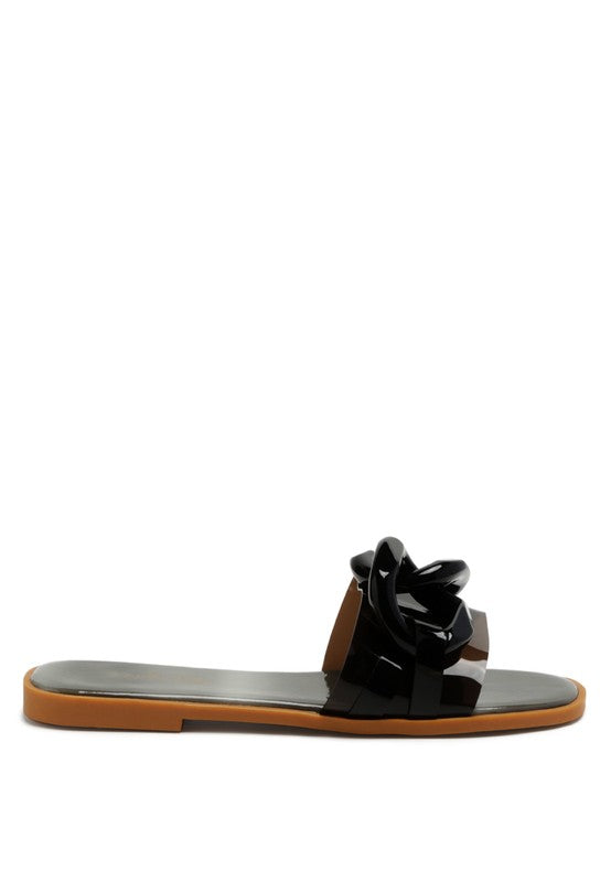 CAROONS CLEAR SLIDE FLATS - Always24