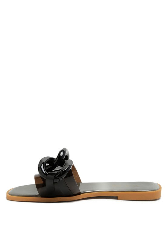 CAROONS CLEAR SLIDE FLATS - Always24