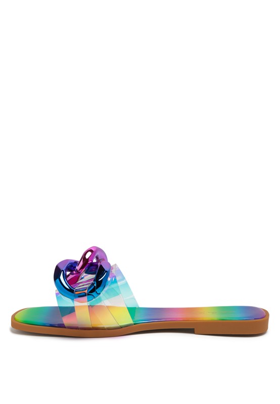 CAROONS CLEAR SLIDE FLATS - Always24