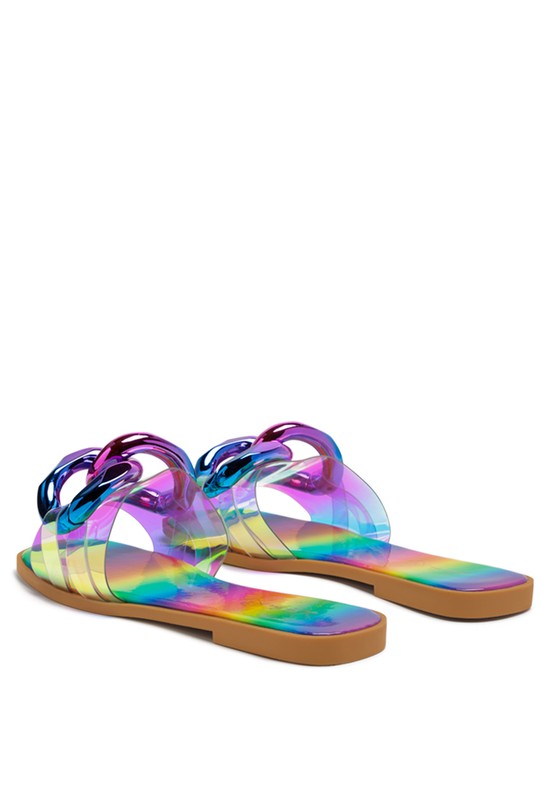 CAROONS CLEAR SLIDE FLATS - Always24