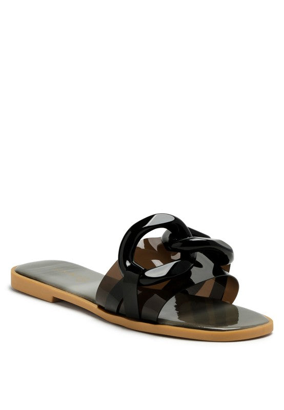 CAROONS CLEAR SLIDE FLATS - Always24