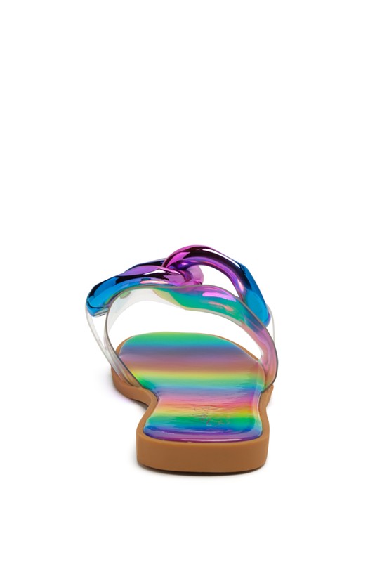 CAROONS CLEAR SLIDE FLATS - Always24