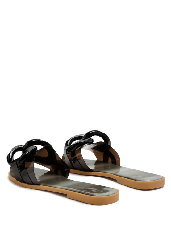 CAROONS CLEAR SLIDE FLATS - Always24