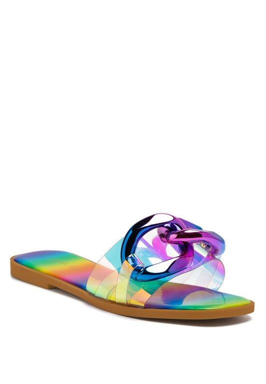 CAROONS CLEAR SLIDE FLATS - Always24