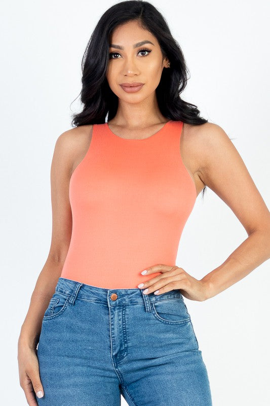 Casual Solid Tank Bodysuit - Stylish & Comfortable | Capella - Always24