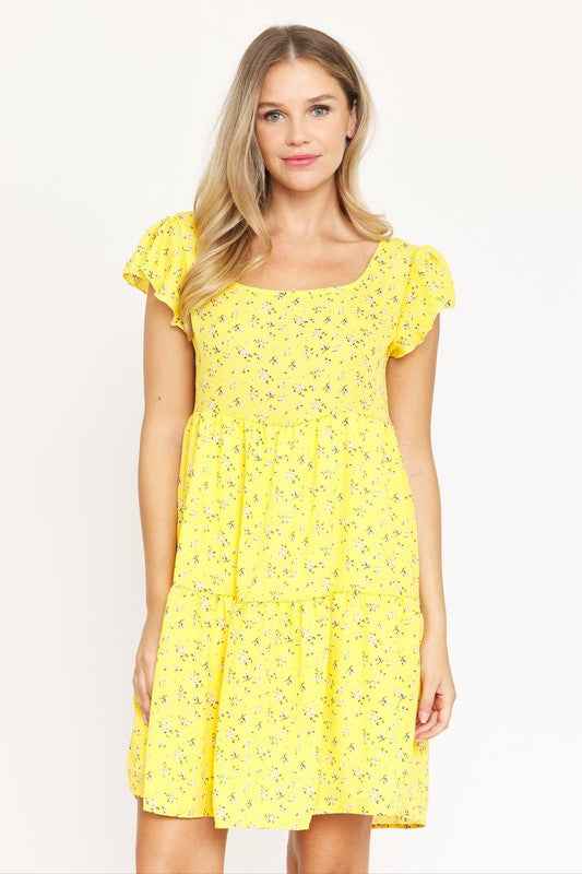 Always24 Floral Flutter Sleeve Tunic
