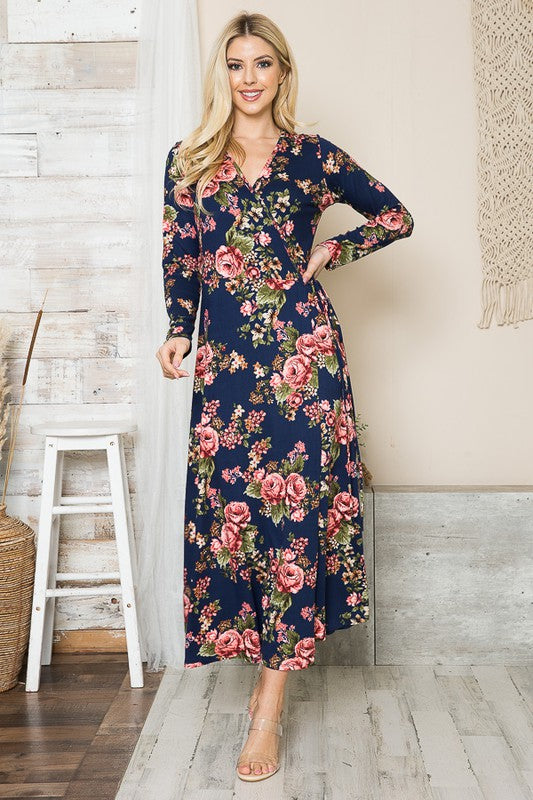 Always24 Floral Maxi Wrap Dress - Always24