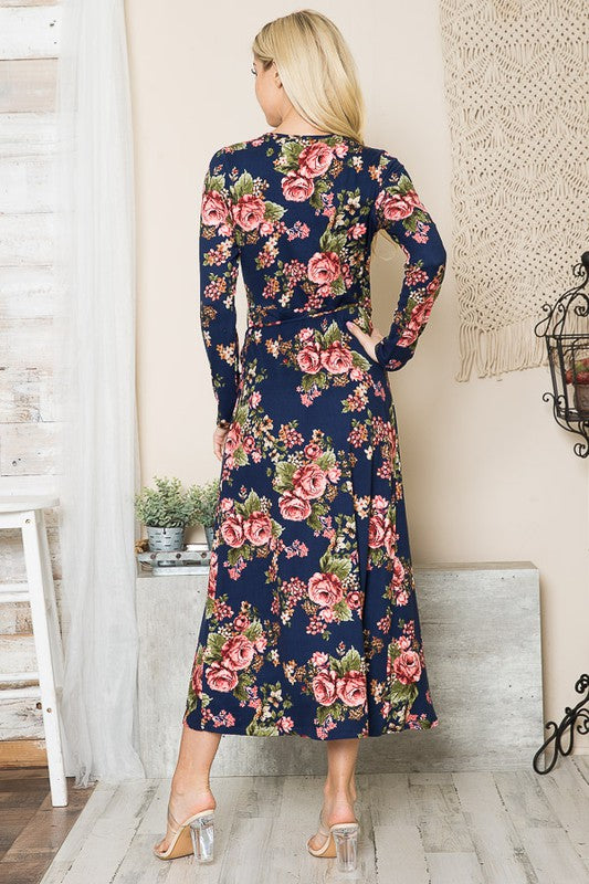 Always24 Floral Maxi Wrap Dress - Always24