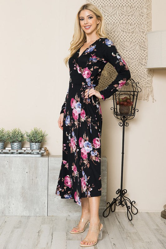 Always24 Floral Maxi Wrap Dress - Always24