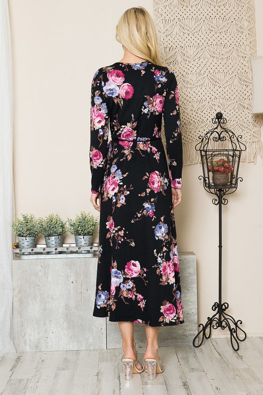 Always24 Floral Maxi Wrap Dress - Always24