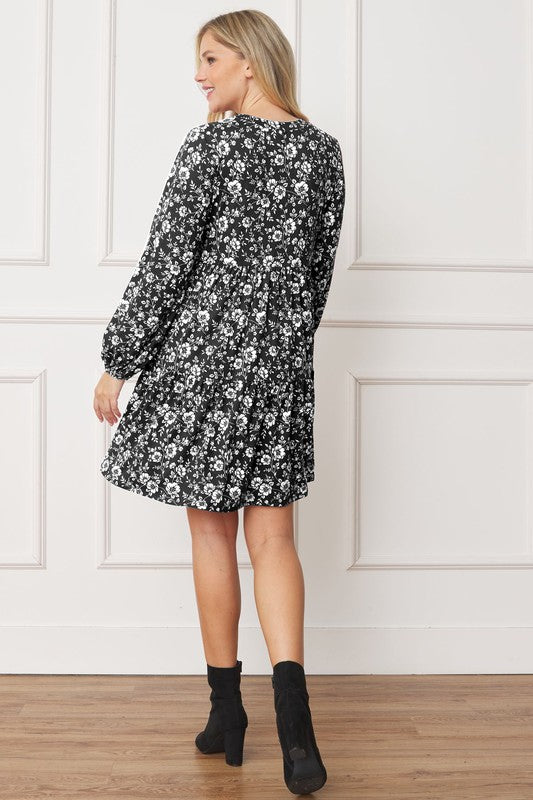 Always24 Floral Crew Neck Midi Dress - Always24