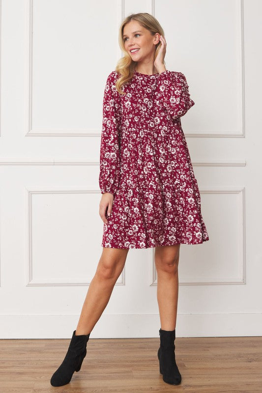Always24 Floral Crew Neck Midi Dress - Always24