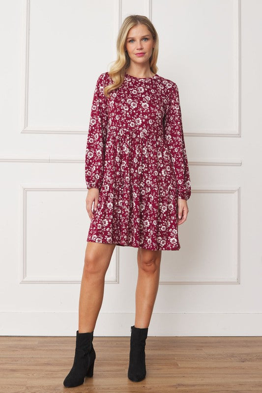 Always24 Floral Crew Neck Midi Dress - Always24