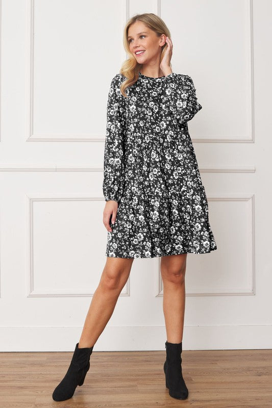 Always24 Floral Crew Neck Midi Dress - Always24