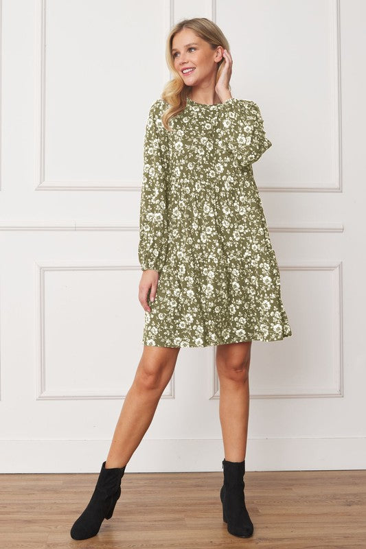 Always24 Floral Crew Neck Midi Dress - Always24
