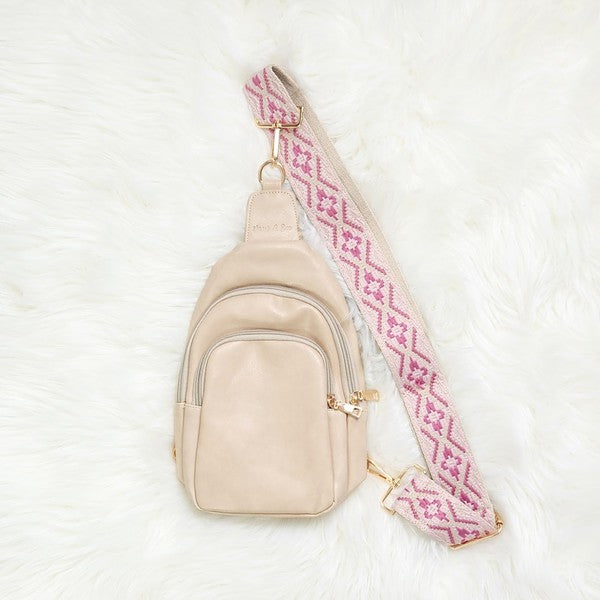 Always24 Crossbody Sling Vegan Leather Handbag - Always24