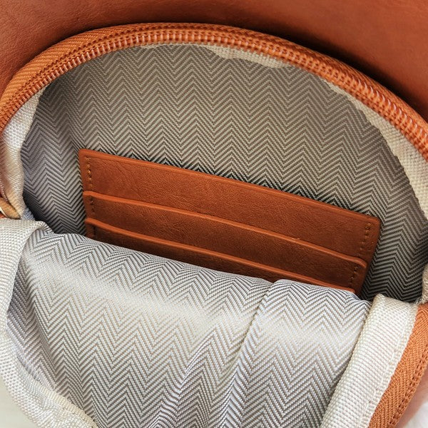 Always24 Crossbody Sling Vegan Leather Handbag - Always24