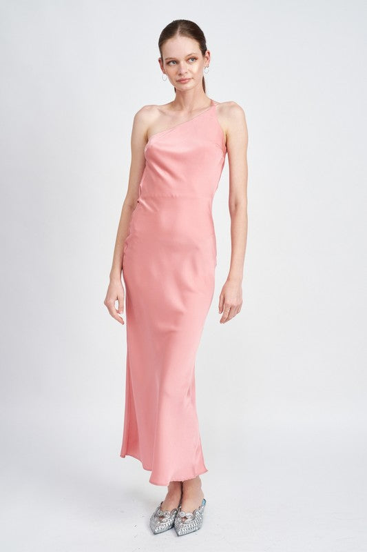 SATIN MAXI BIAS DRESS - Always24