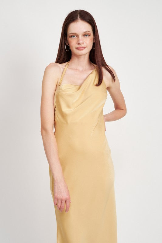 SATIN MAXI BIAS DRESS - Always24