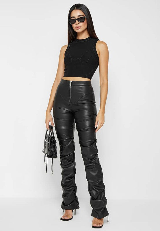 Always24 PU LEATHER PANTS - Always24