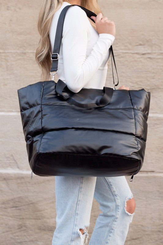 Always24 Metallic Puffer Tote - Always24