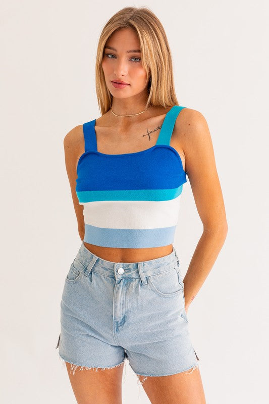 Always24 Stripe Knit Tank - Always24