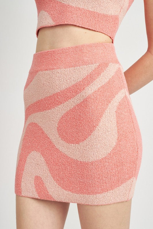 Always24 COLOR BLOCKED MINI SKIRT - Always24