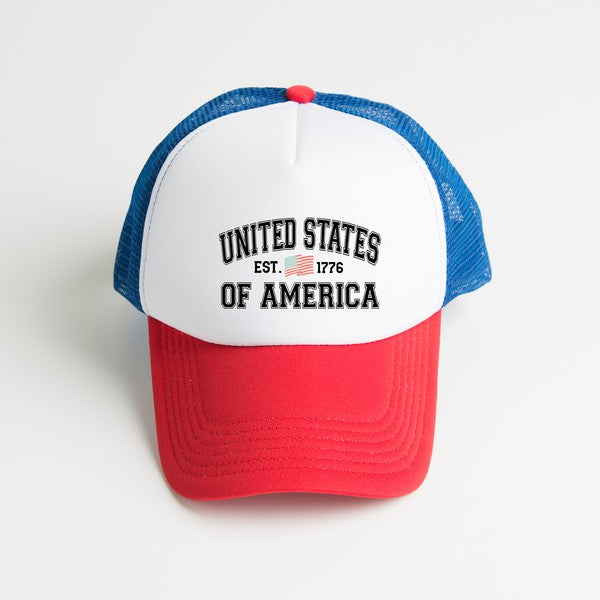 USA Est. 1776 Foam Trucker Hat - Always24