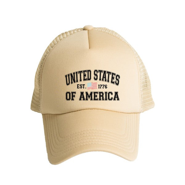 USA Est. 1776 Foam Trucker Hat - Always24