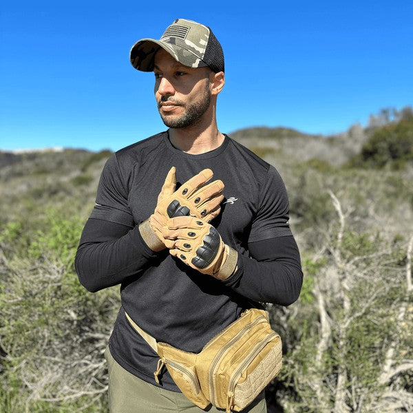 Airsoft Gloves w Touchscreen Fingertip Capability - Always24