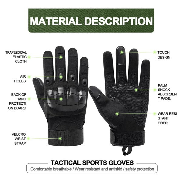 Airsoft Gloves w Touchscreen Fingertip Capability - Always24