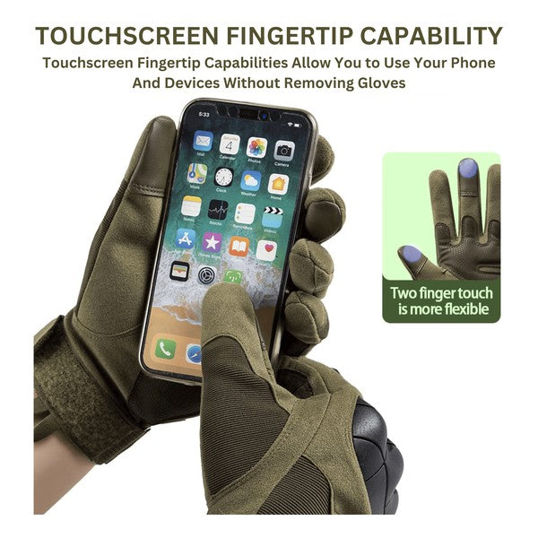 Airsoft Gloves w Touchscreen Fingertip Capability - Always24