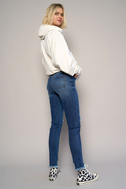 MID-RISE CROP SLIM SKINNY - Always24
