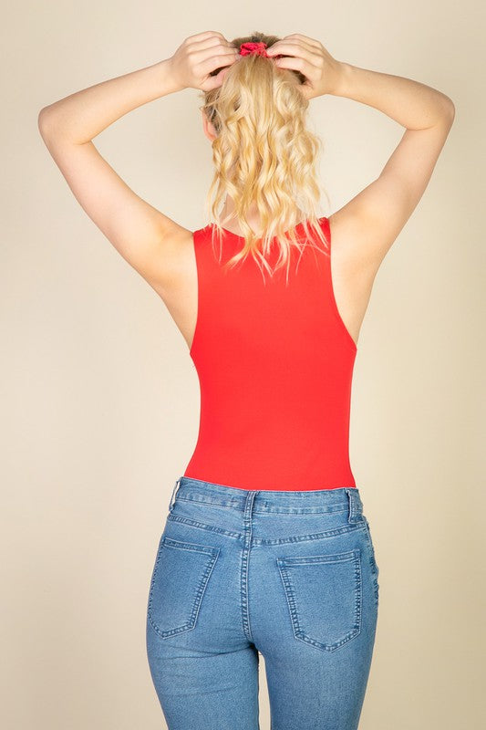 Casual Solid Tank Bodysuit - Stylish & Comfortable | Capella - Always24