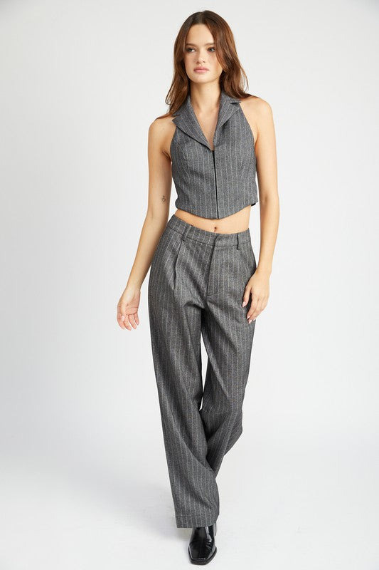 Always24 HALTER NECK TOP WITH OPEN BACK - Always24