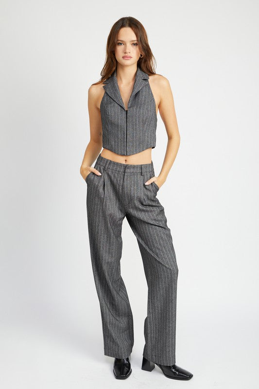 Always24 LOOSE FIT PINSTRIPE PANTS - Always24
