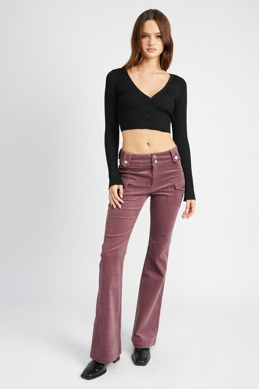 Always24 Low Rise Pants w/ Bell Bottoms - Always24