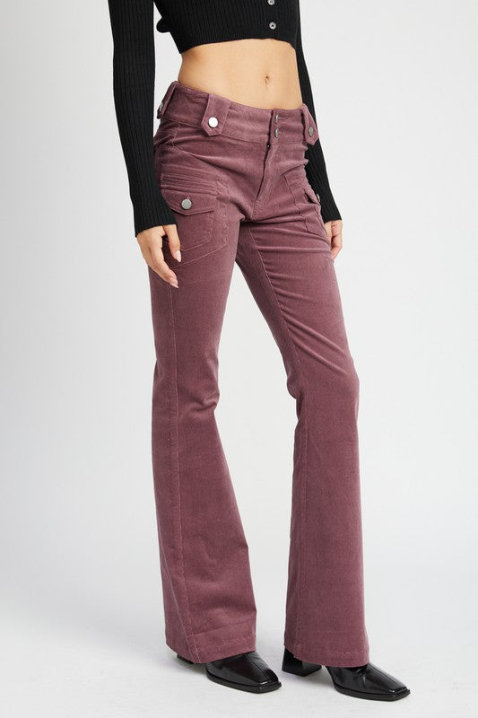 Always24 Low Rise Pants w/ Bell Bottoms - Always24