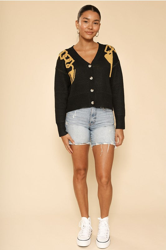 Always24 Lock and key cropped cardigan - Always24