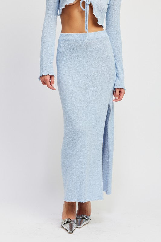 Always24 HIGH WAIST MAXI SKIRT WITH SLIT - Always24